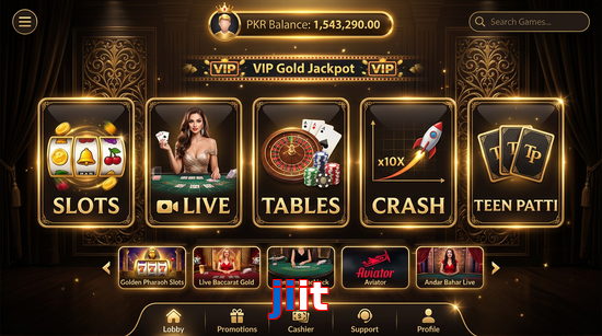 Main screen of Jiit casino page for PK players