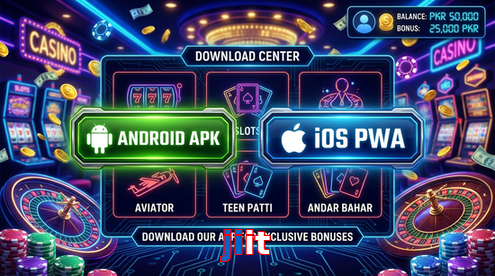 Main screen of Jiit download page for PK players