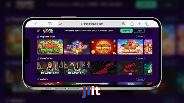 Main screen of Jiit ios page for PK players